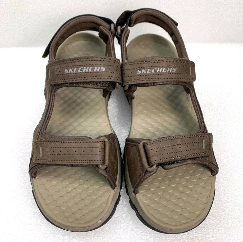 Skechers Brown Men's Adjustable Strap Sandals